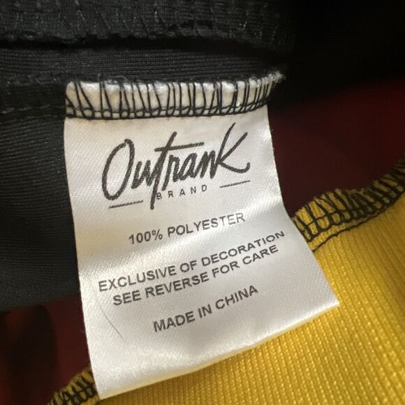 Outrank Heat Vs Rockets Track Jogger Pants Red Black & Yellow Size 2XL NWOT - Picture 8 of 9